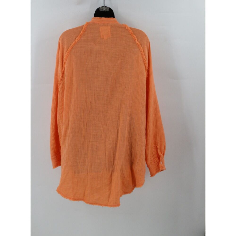 Aerie Womens Pool to Pool Gauzy Oversized Swim Cover Up Button Shirt Size Medium